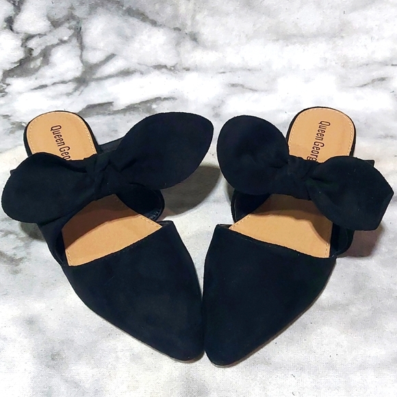 Queen George Flat slip on mules - Picture 2 of 6